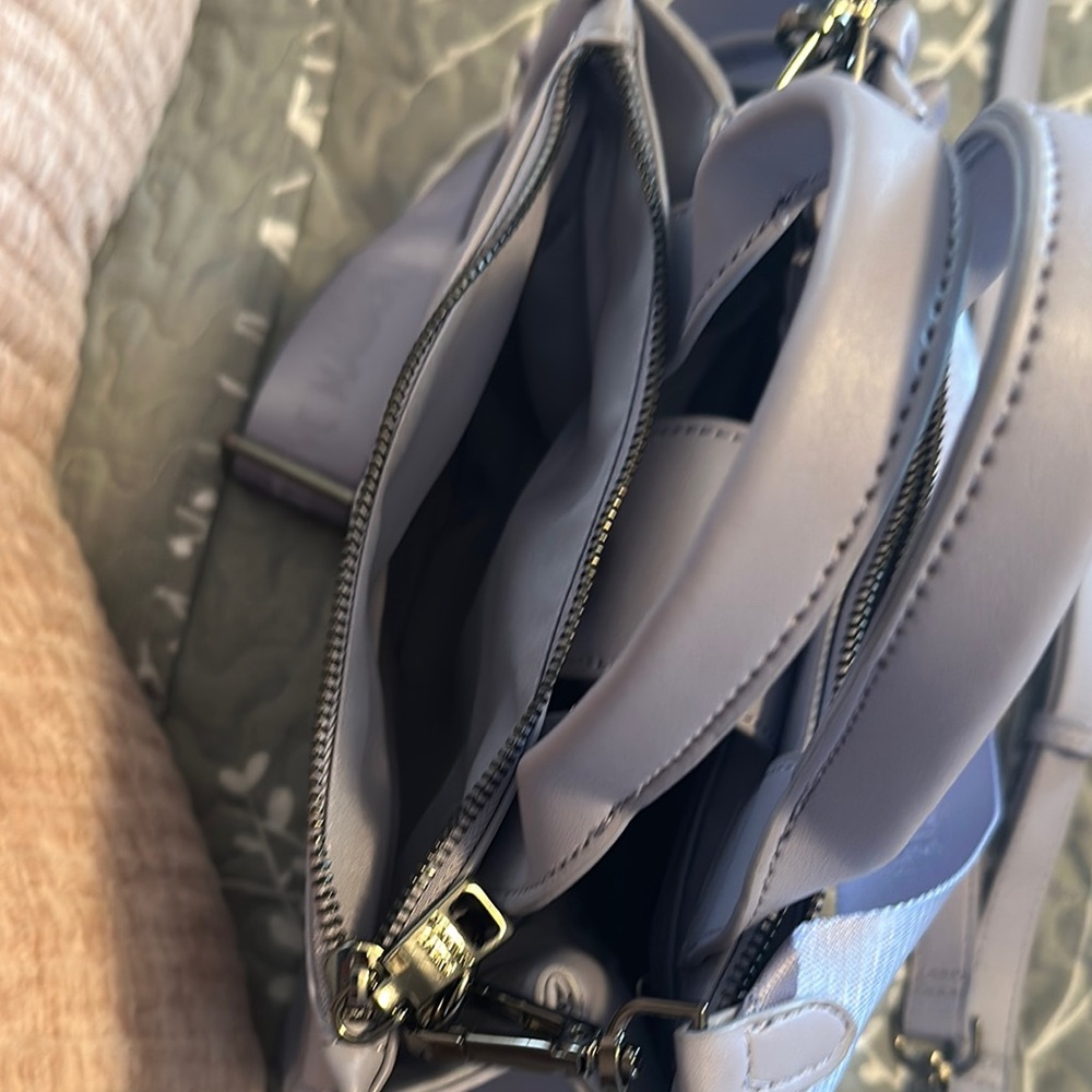 Steve Madden Blue Satchel with Embossed Design - Picture 6 of 8